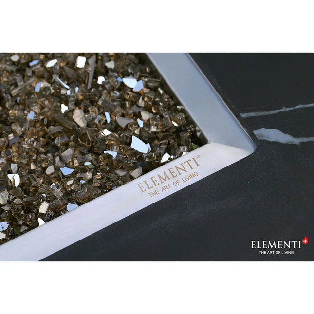 Elementi Plus - Varna Marble Porcelain Fire Table 60" - Fire Table | Patioza