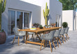 Leyland Table and Nassau Grey Armchairs Dining Set - Patio Dining Sets | Patioza