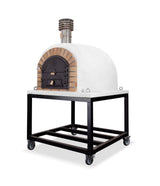 Traditional Wood Fired Brick Pizza Oven - Royal w/Portable Steel Base - | Patioza