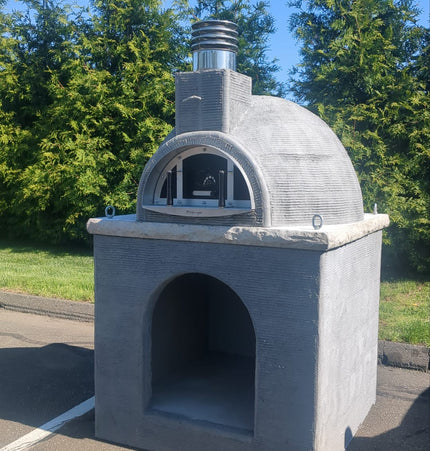 Traditional Wood Fired Brick Pizza Oven - Naked with Matching Base - Traditional Wood Fired Brick Oven | Patioza
