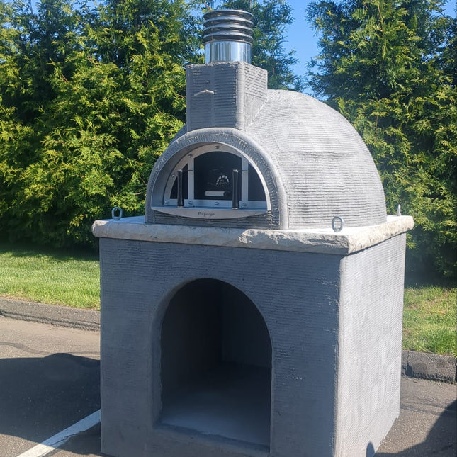 Traditional Wood Fired Brick Pizza Oven - Naked with Matching Base - Traditional Wood Fired Brick Oven | Patioza