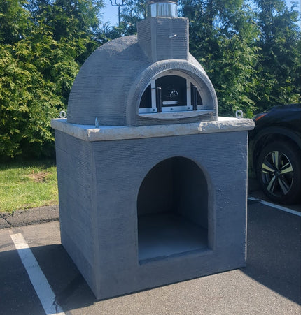 Traditional Wood Fired Brick Pizza Oven - Naked with Matching Base - Traditional Wood Fired Brick Oven | Patioza