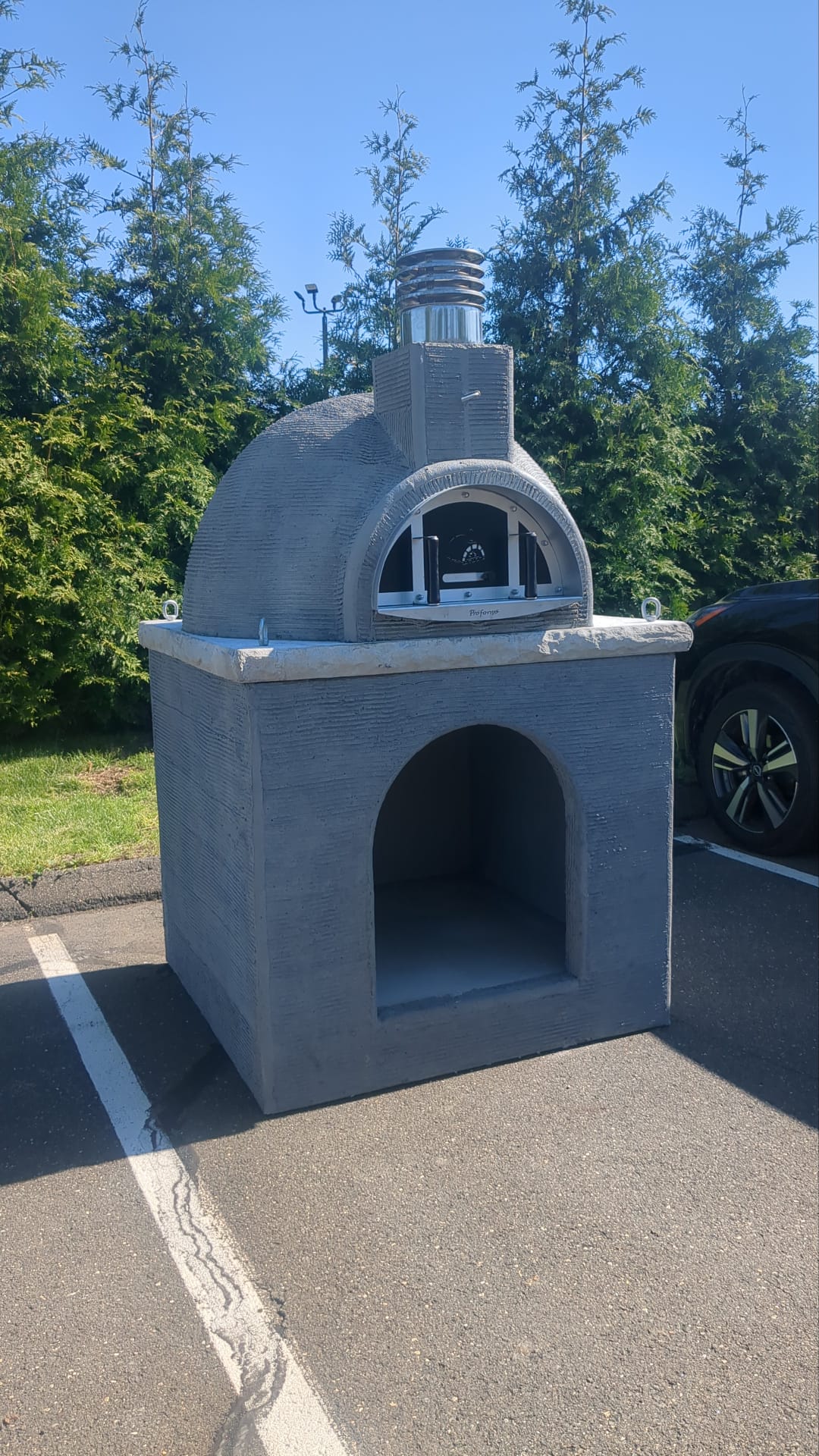Traditional Wood Fired Brick Pizza Oven - Naked with Matching Base - Traditional Wood Fired Brick Oven | Patioza