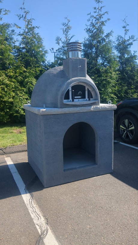 Traditional Wood Fired Brick Pizza Oven - Naked with Matching Base - Traditional Wood Fired Brick Oven | Patioza