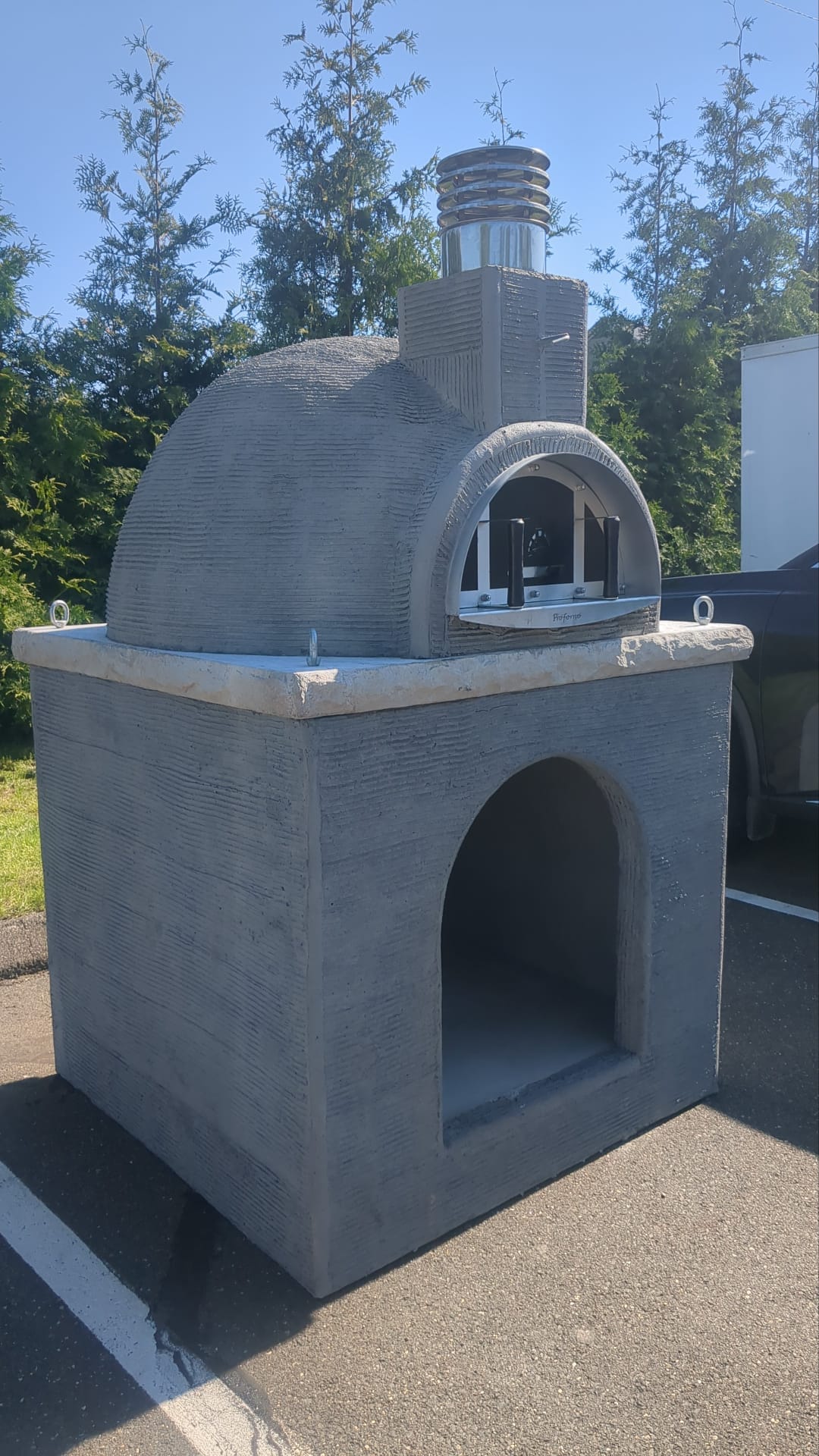 Traditional Wood Fired Brick Pizza Oven - Naked with Matching Base - Traditional Wood Fired Brick Oven | Patioza