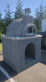Traditional Wood Fired Brick Pizza Oven - Naked with Matching Base - Traditional Wood Fired Brick Oven | Patioza