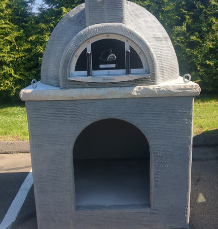 Traditional Wood Fired Brick Pizza Oven - Naked with Matching Base - Traditional Wood Fired Brick Oven | Patioza