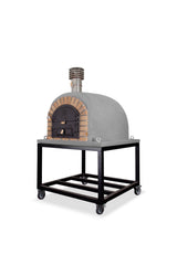 Traditional Wood Fired Brick Pizza Oven - Royal w/Portable Steel Base - | Patioza
