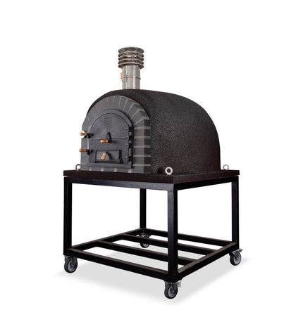 Traditional Wood Fired Brick Pizza Oven - Modern Royal w/Portable Steel Base - | Patioza