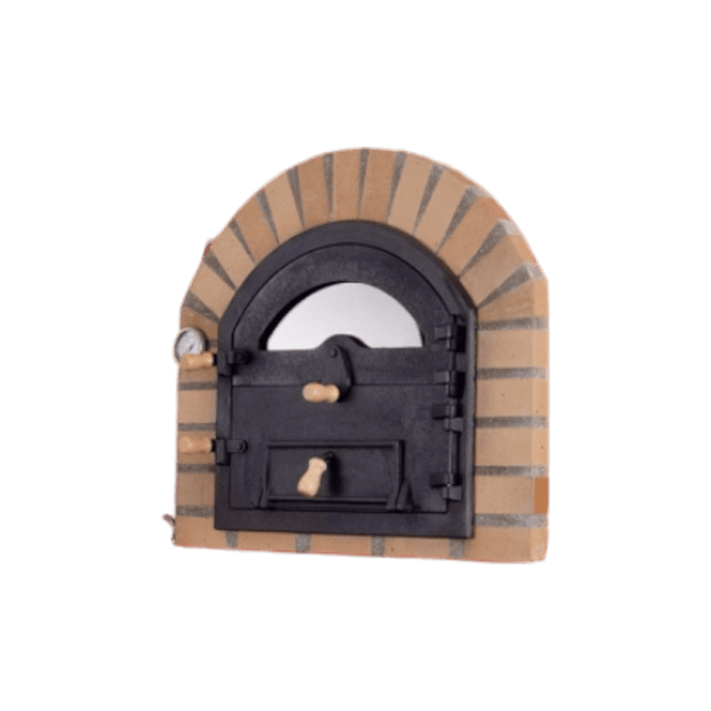 Traditional Wood Fired Brick Pizza Oven - Royal w/Portable Steel Base - | Patioza