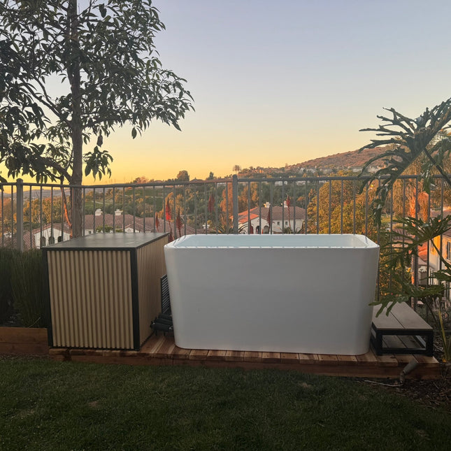 RevX Acrylic X Tub Cold Plunge + LUX High Performance Chiller and Filtration System - | Patioza