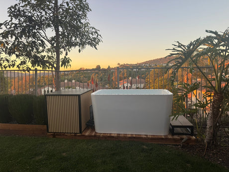 RevX Acrylic X Tub Cold Plunge + LUX High Performance Chiller and Filtration System - | Patioza