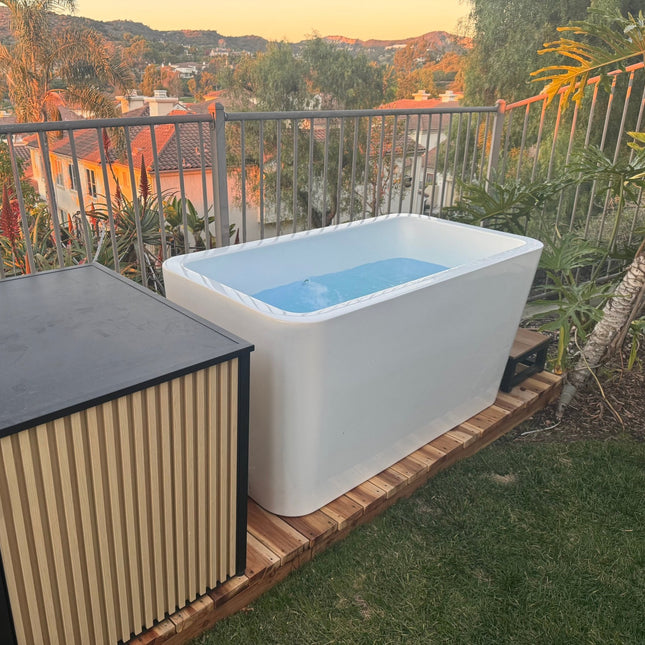 RevX Acrylic X Tub Cold Plunge + LUX High Performance Chiller and Filtration System - | Patioza
