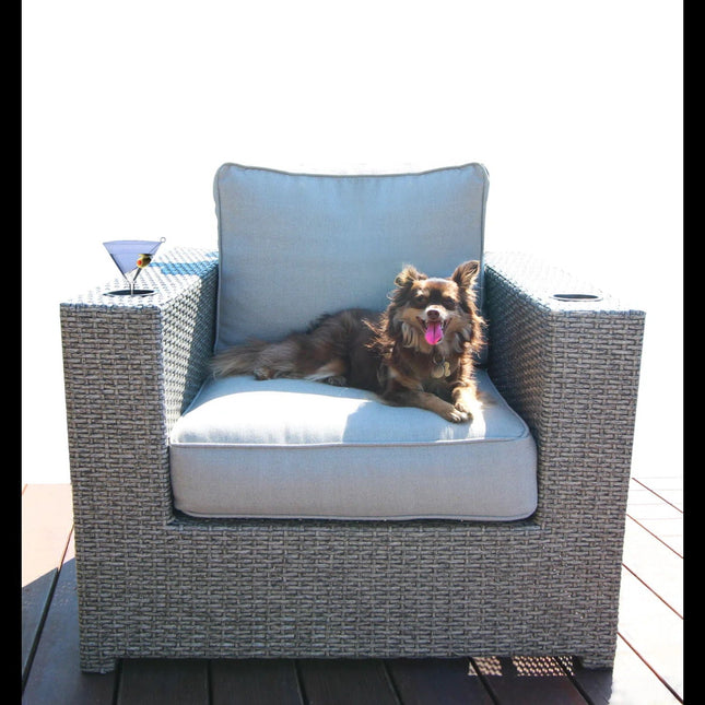 Outdoor Elegance Conversation Set With Fire Pit - 2 Piece Outdoor Sets | Patioza