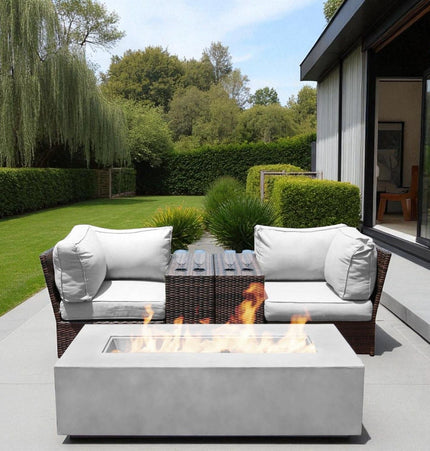 Outdoor Elegance Conversation Set With Fire Pit