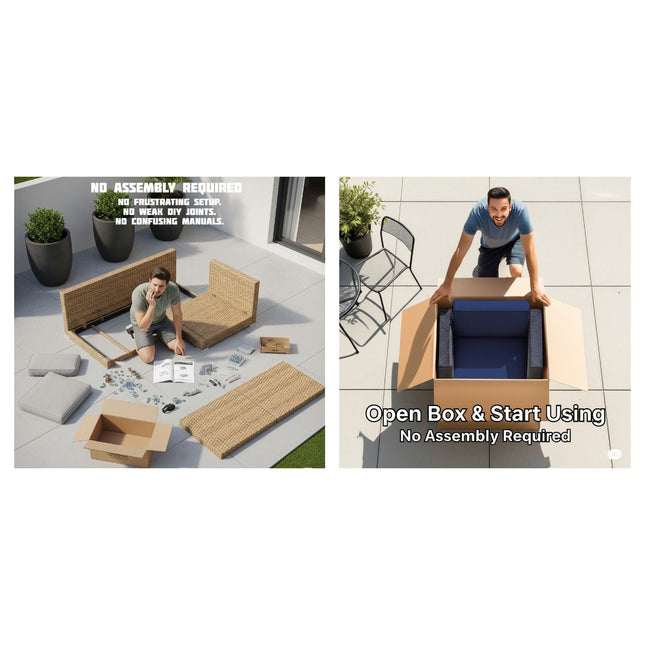 Outdoor Elegance Conversation Set With Fire Pit - 2 Piece Outdoor Sets | Patioza