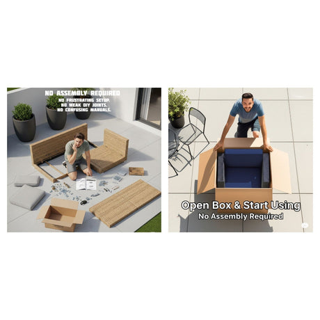 Outdoor Elegance Conversation Set With Fire Pit - 2 Piece Outdoor Sets | Patioza