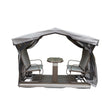 Alora 4 - Seat Outdoor Aluminum Patio Swing Glider Bench With Canopy (SAK41726) - Outdoor Furniture Sets | Patioza