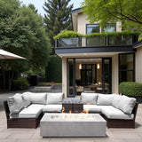 Outdoor Elegance Conversation Set With Fire Pit - 2 Piece Outdoor Sets | Patioza