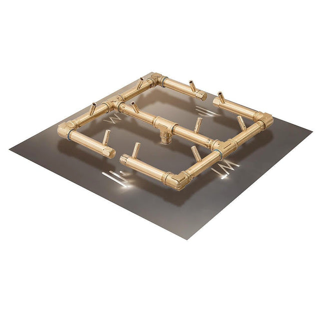 Platz - Square Concrete Fire Pit Table - Fire Pit Table | Patioza