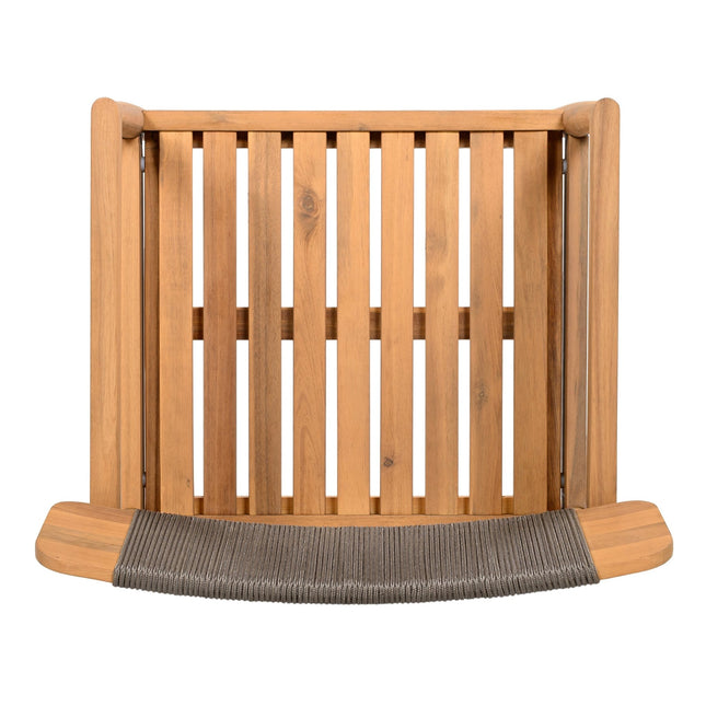 Patio Set Outdoor Acacia Wood Furniture Sets - Braided Dining Chairs & Dining Table - Patio Furniture | Patioza