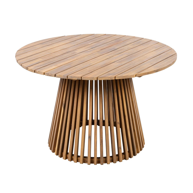 Patio Set Outdoor Acacia Wood Furniture Sets - Braided Dining Chairs & Dining Table - Patio Furniture | Patioza