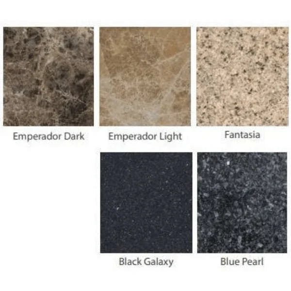 Cal Flame Stucco and Tile Dining Height Rectangle Propane Gas Fire Pit FPT-RT501M - Fire Pit | Patioza