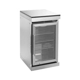 Castelle Flame Capri 96-Inch 6-Burner 85000 BTU Outdoor Kitchen Liquid Propane Grill Island With Fridge (SAK42895) - Outdoor Kitchen Islands | Patioza