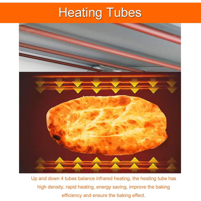 6400W Commercial Electric Double Deck Convection Baking Pizza Oven (SAK37281) - Lab Freezers | Patioza
