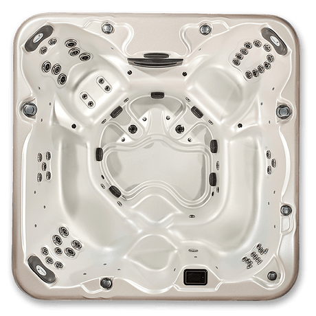 Arcadia Luxury Hot Tub – 7 - Person Spa with Dual Captain’s Chairs & Open Footwell, 8' Design - Hot Tubs | Patioza