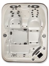 Quattro Hot Tub 4 - Person Spa – Compact Design with Lounger and Captain’s Chair - Hot Tubs | Patioza