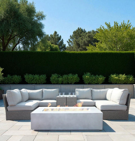 Outdoor Elegance Conversation Set With Fire Pit