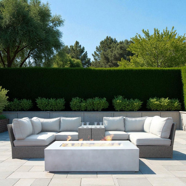 Outdoor Elegance Conversation Set With Fire Pit - 2 Piece Outdoor Sets | Patioza