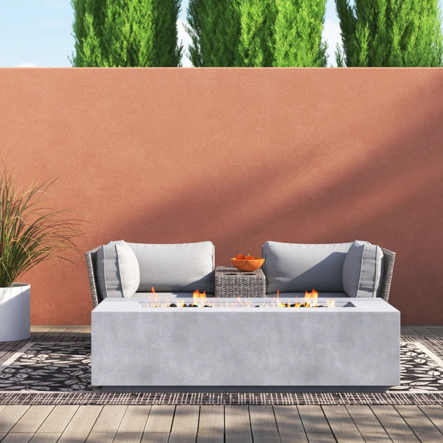 Outdoor Elegance Conversation Set With Fire Pit - 2 Piece Outdoor Sets | Patioza