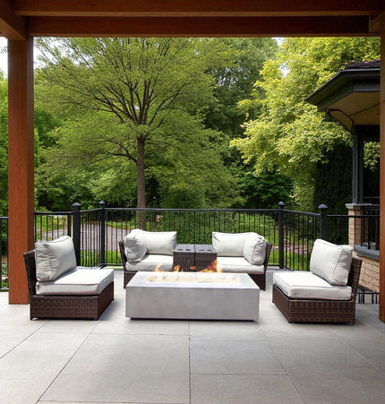 Outdoor Elegance Conversation Set With Fire Pit