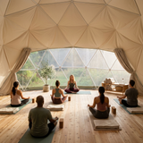 Deluxe Phoenix dome styled as a premium wellness retreat