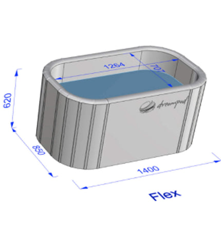 Dreampod Ice Bath Flex Premium Inflatable PVC Reinforced Floatation Tank [DPIB002BPO] (SAK15374) - Sensory Deprivation Tanks | Patioza