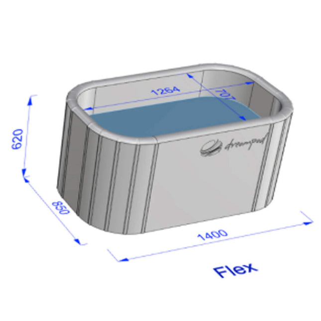 Dreampod Ice Bath Flex Premium Inflatable PVC Reinforced Floatation Tank [DPIB002BPO] (SAK15374) - Sensory Deprivation Tanks | Patioza