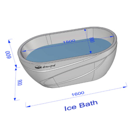 Dreampod Ice Bath With Chiller Premium Fiberglass Floatation Tank [DPIB101WPE] (SAK17942) - Sensory Deprivation Tanks | Patioza
