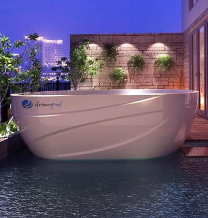 Dreampod Ice Bath With Chiller Premium Fiberglass Floatation Tank [DPIB101WPE] (SAK17942) - Sensory Deprivation Tanks | Patioza