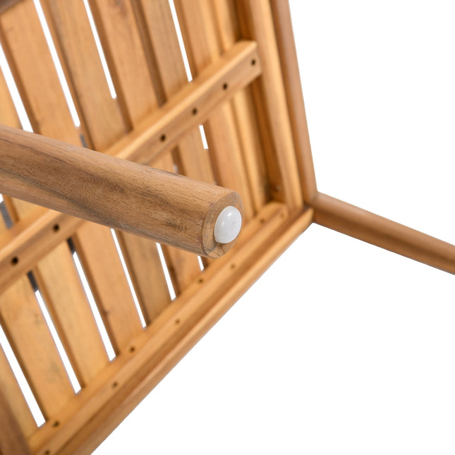 Patio Set Outdoor Acacia Wood Furniture Sets - Braided Dining Chairs & Dining Table - Patio Furniture | Patioza