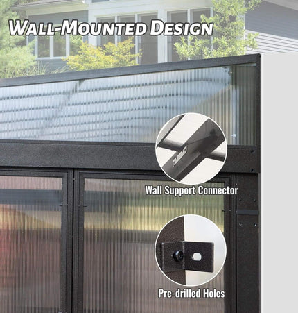 Alora Horizon 12x16 Ft. Extra-Large Heavy-Duty All-Season Sunroom with Sliding Doors and Polycarbonate Windows