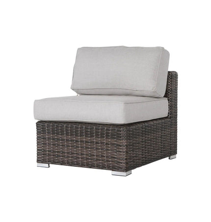 All Weather 4 Person Patio Sofa Set With Fire Pit And Side Table Rustproof - Brown