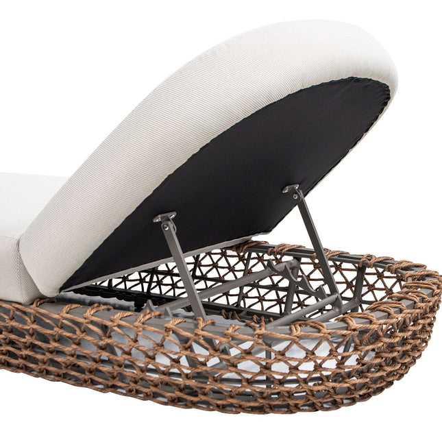 Willow - Sunbrella Upholstered Patio Lounger - Chaises | Patioza