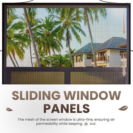 Alora Terrace Fully - Enclosed Outdoor Black Sunroom With Lockable Sliding Doors And Galvanized Double Steel Roof (SAK81634) - Sunrooms | Patioza