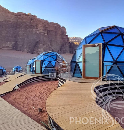Phoenix Domes Glass Dome - Glass Panel Geodesic Dome