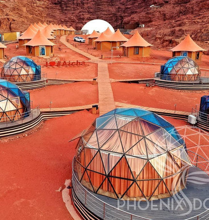 Phoenix Domes Glass Dome - Glass Panel Geodesic Dome