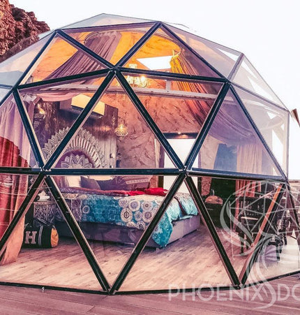 Phoenix Domes Glass Dome - Glass Panel Geodesic Dome