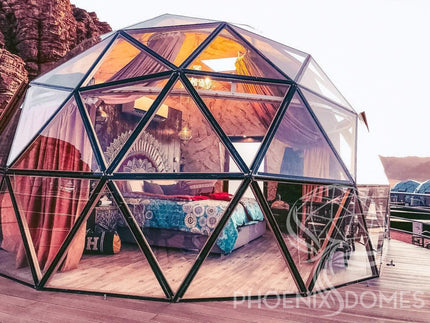 Phoenix Domes Glass Dome - Glass Panel Geodesic Dome