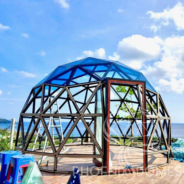 Phoenix Domes Glass Dome - Glass Panel Geodesic Dome - Dome | Patioza